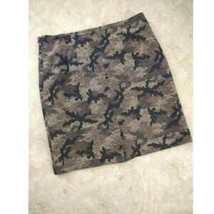 Yest Women's Pencil Skirt - Size 6 - Brown/Black Printed